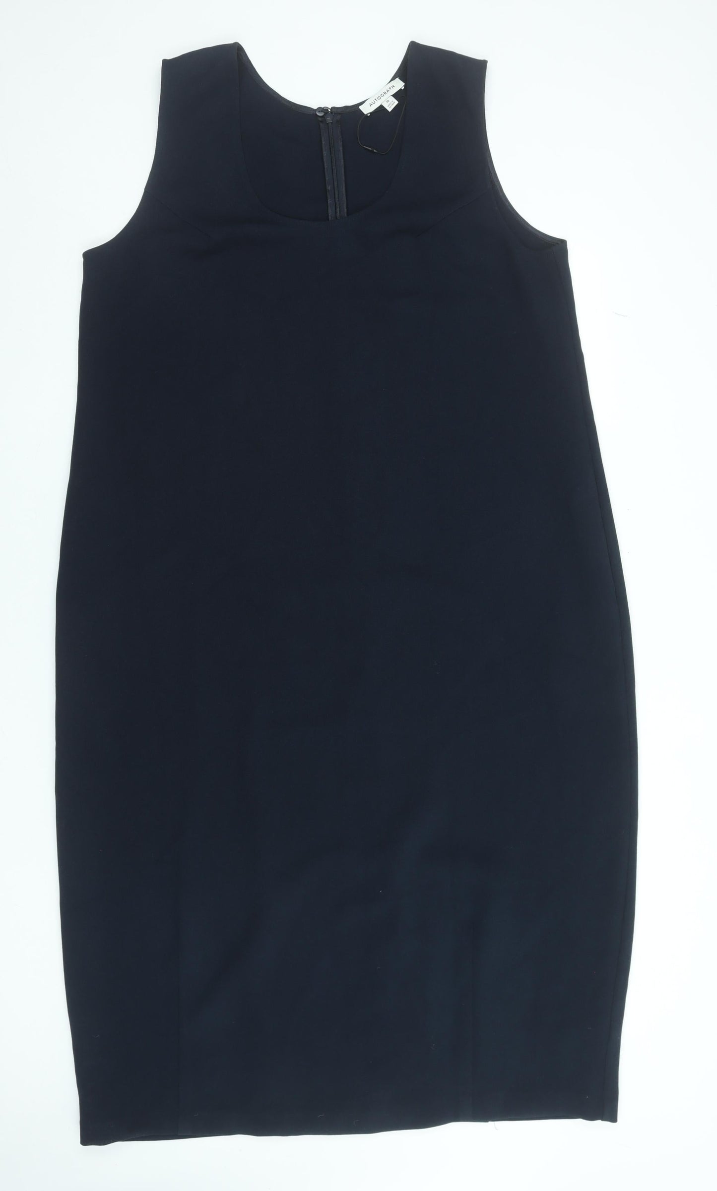 Marks and Spencer Women’s Blue Sheath Dress Size 18 Sleeveless Knee Length