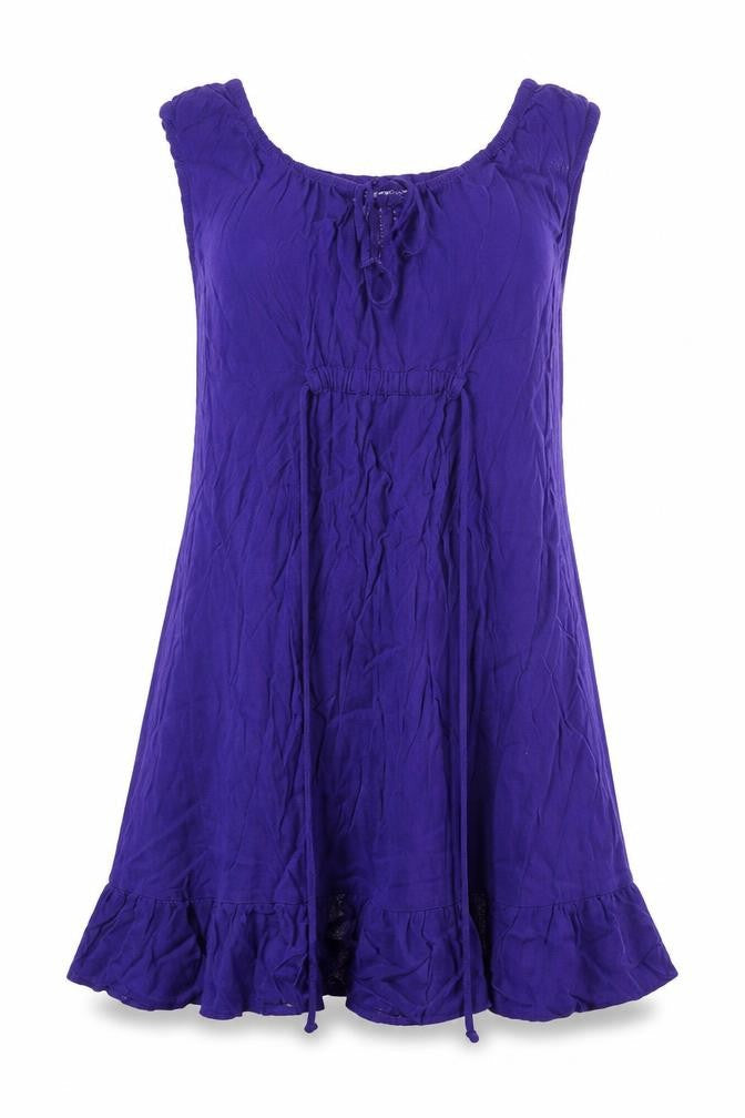 Marks and Spencer Women's Purple Viscose Asymmetric Dress UK 16