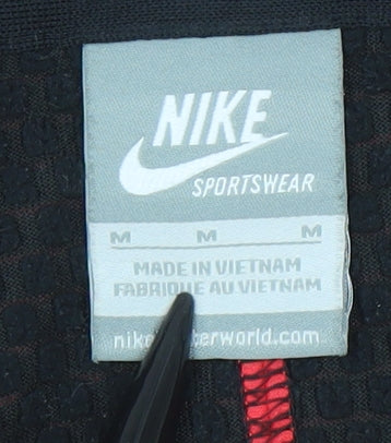 Nike Girls Red Full Zip Softshell Hoodie - M Sportswear Activewear