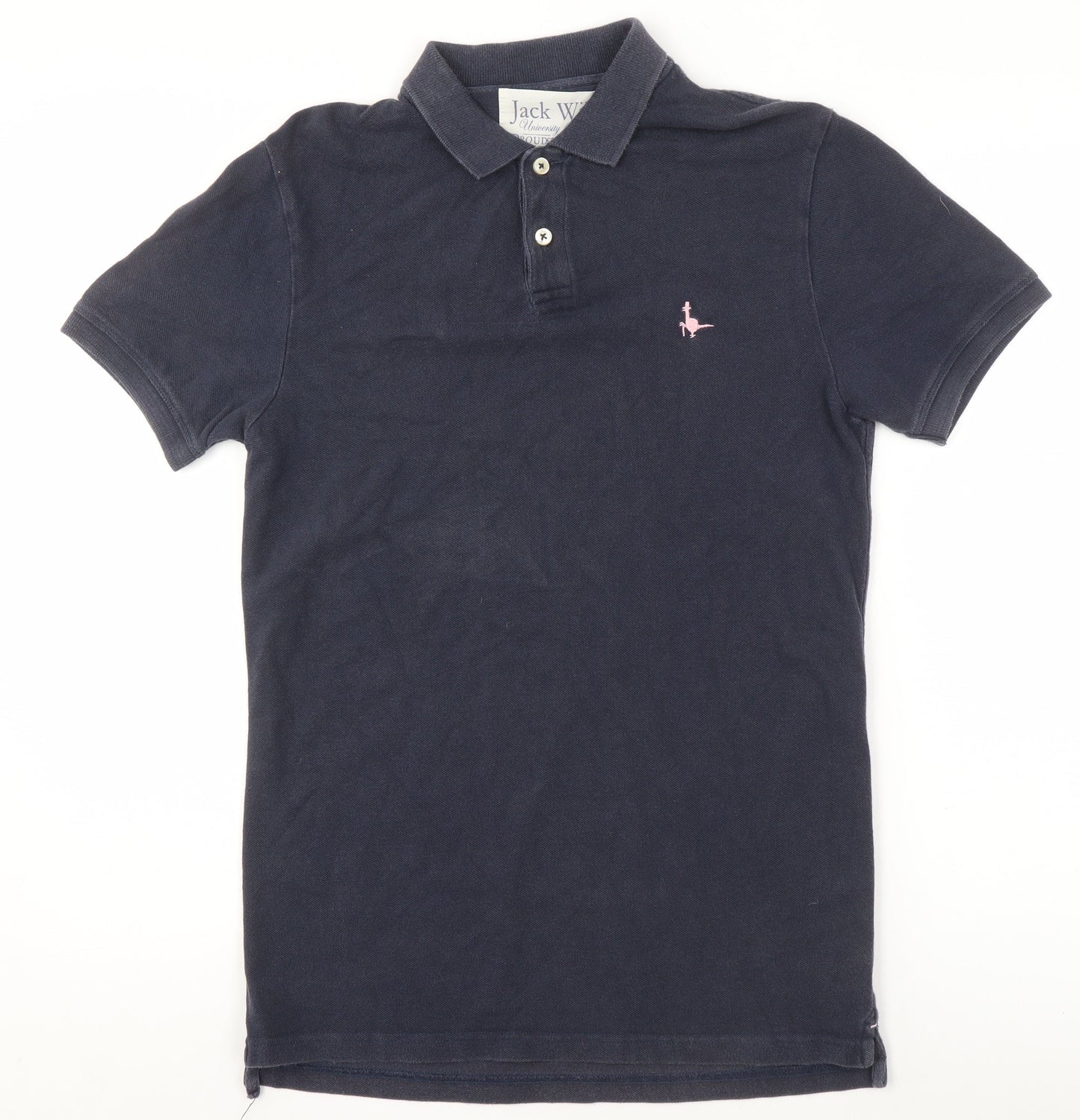 Womens UK Size XS Jack Wills Blue 100% Cotton Polo