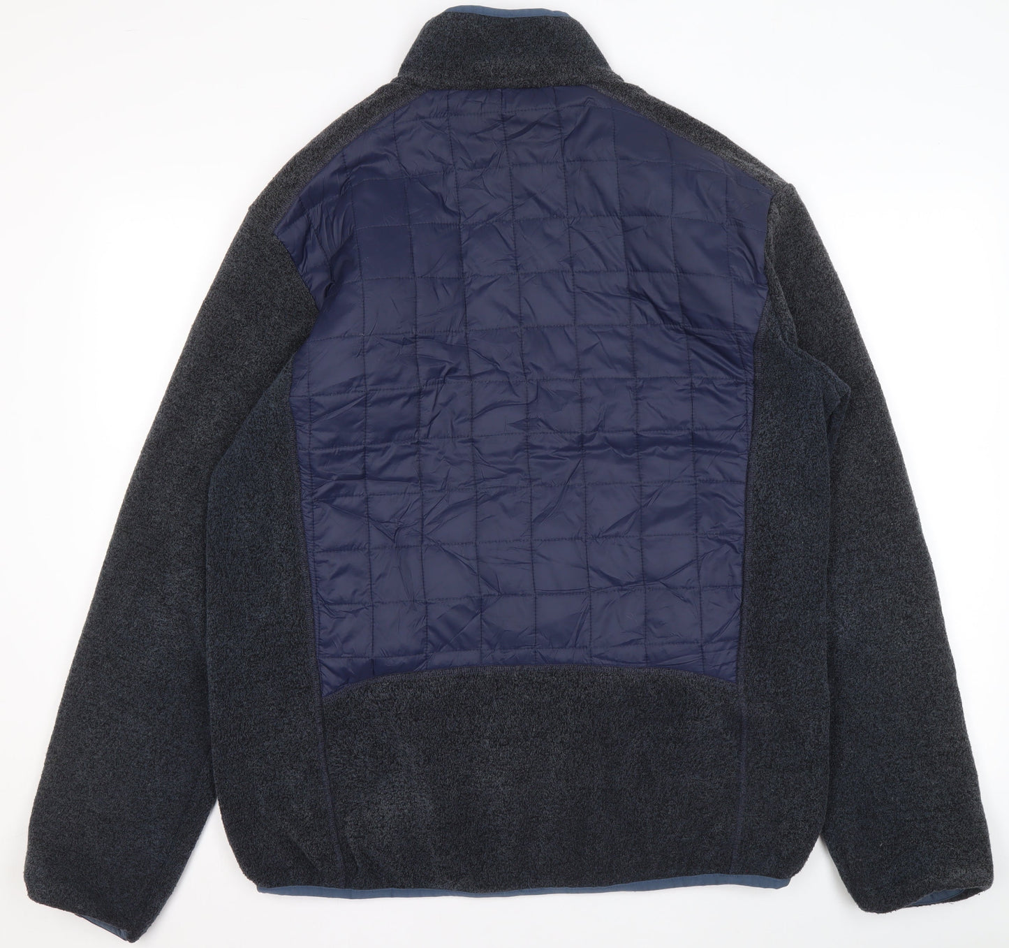 Great Outdoors Men's Blue L Fleece Panelled Full Zip Jacket