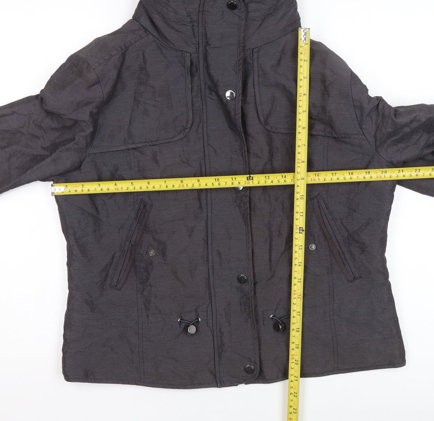 Marks and Spencer Girls Black Hooded Puffer Jacket Size 12 Winter Coat