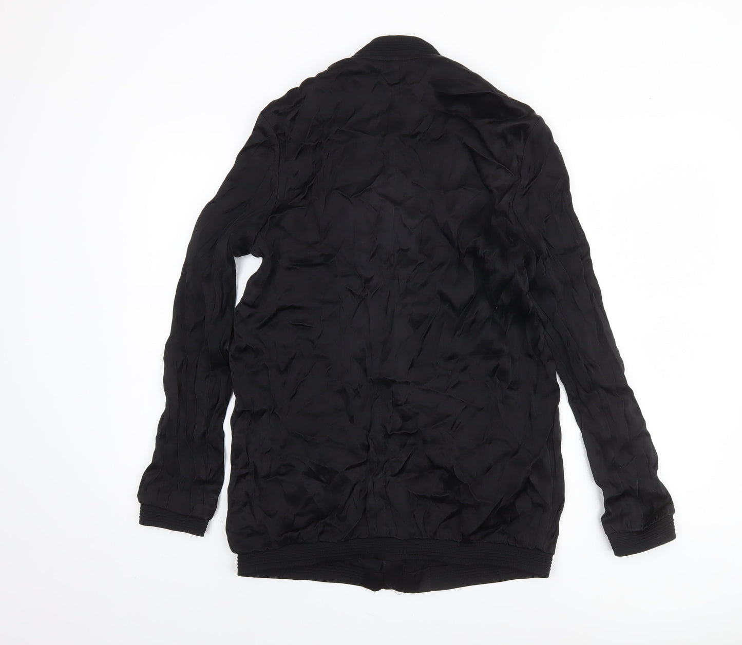 TRF Outerwear Womens Black Size 12 Bomber Jacket