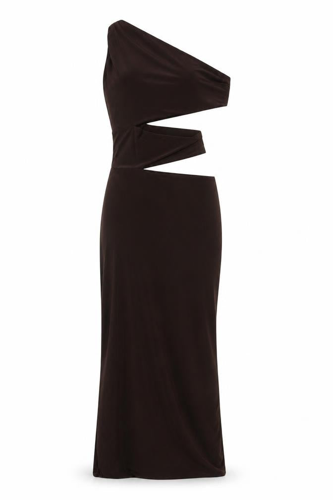 EGO Women’s Brown Long Sleeve Bodycon Maxi Dress Size 4