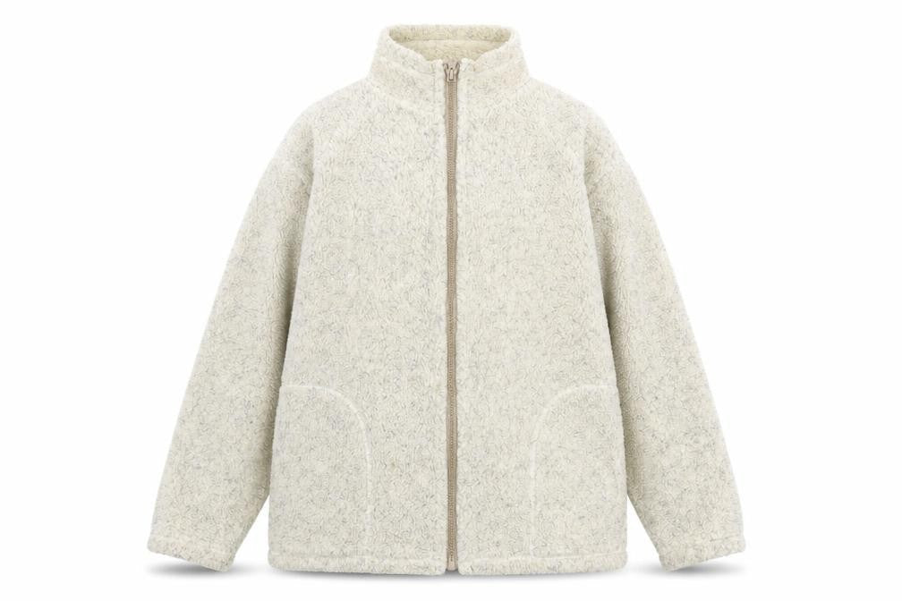 St Bernard Women’s Beige Fleece Zip Jacket Size 10-12