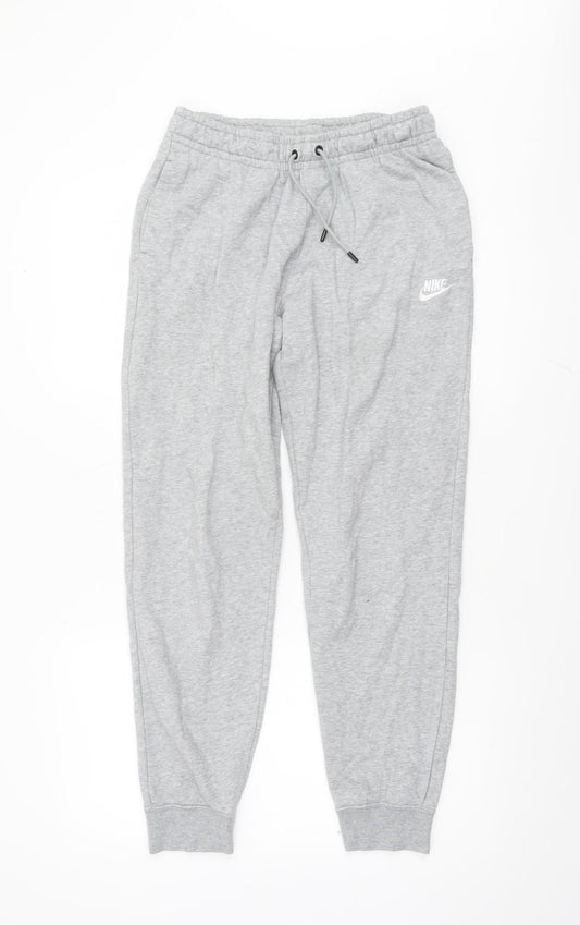Nike Men's Grey Small Jogger Sweatpants with Elastic Waist