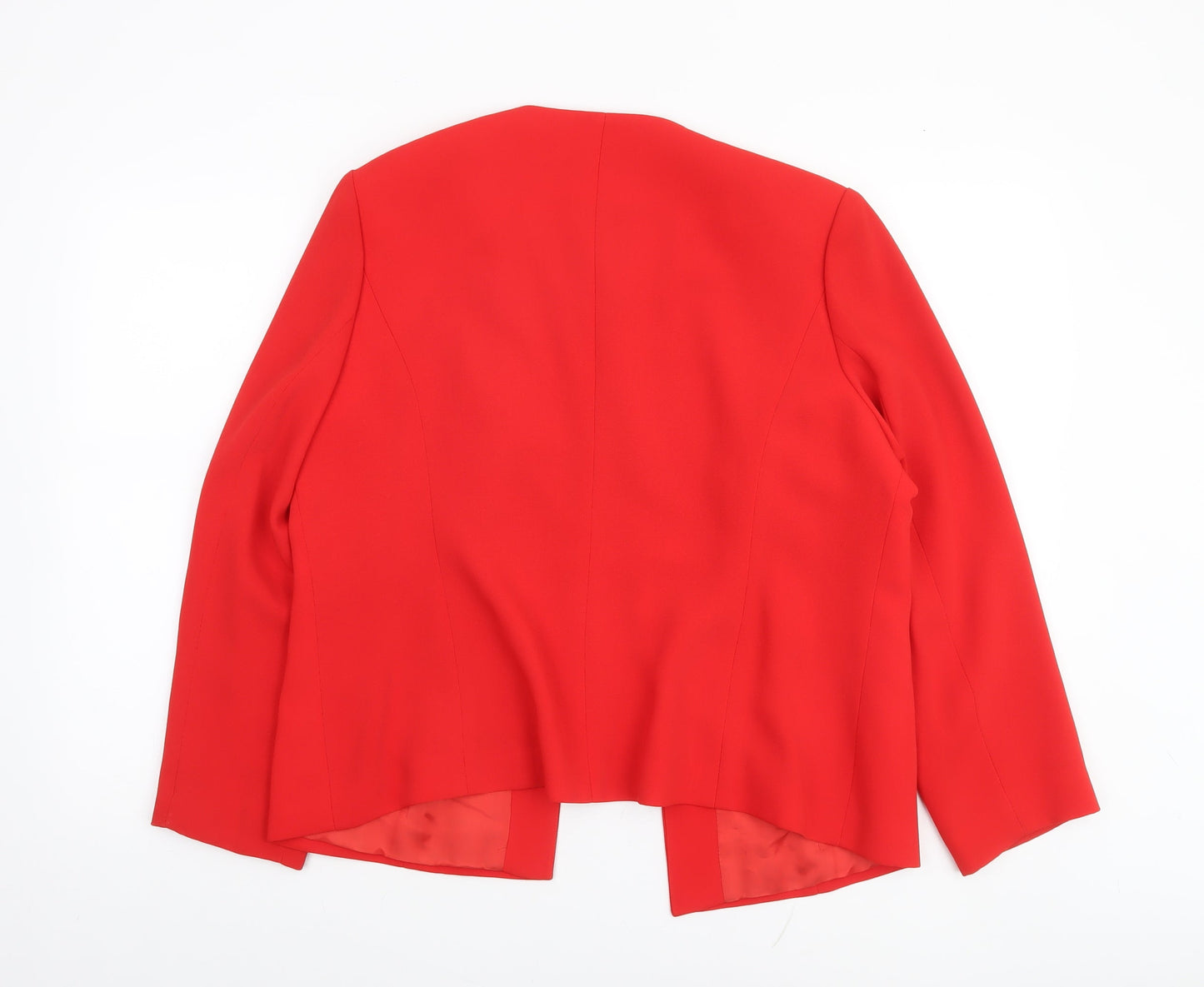 Braville Women’s Red Blazer Jacket Size 18 Tailored Stretch Suit Separate