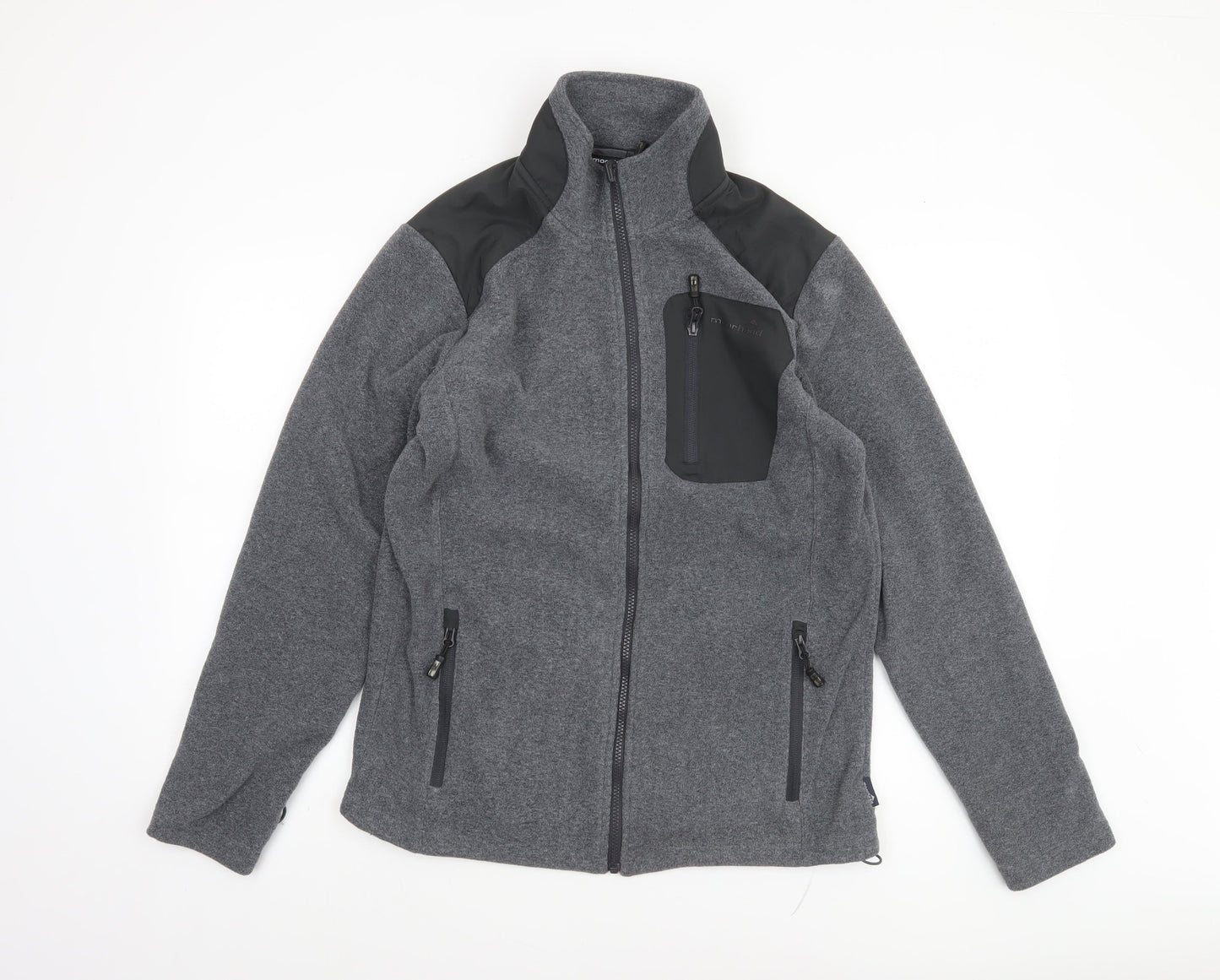 Moorhead Men's Grey Softshell Fleece Jacket Size S Outdoor Hiking