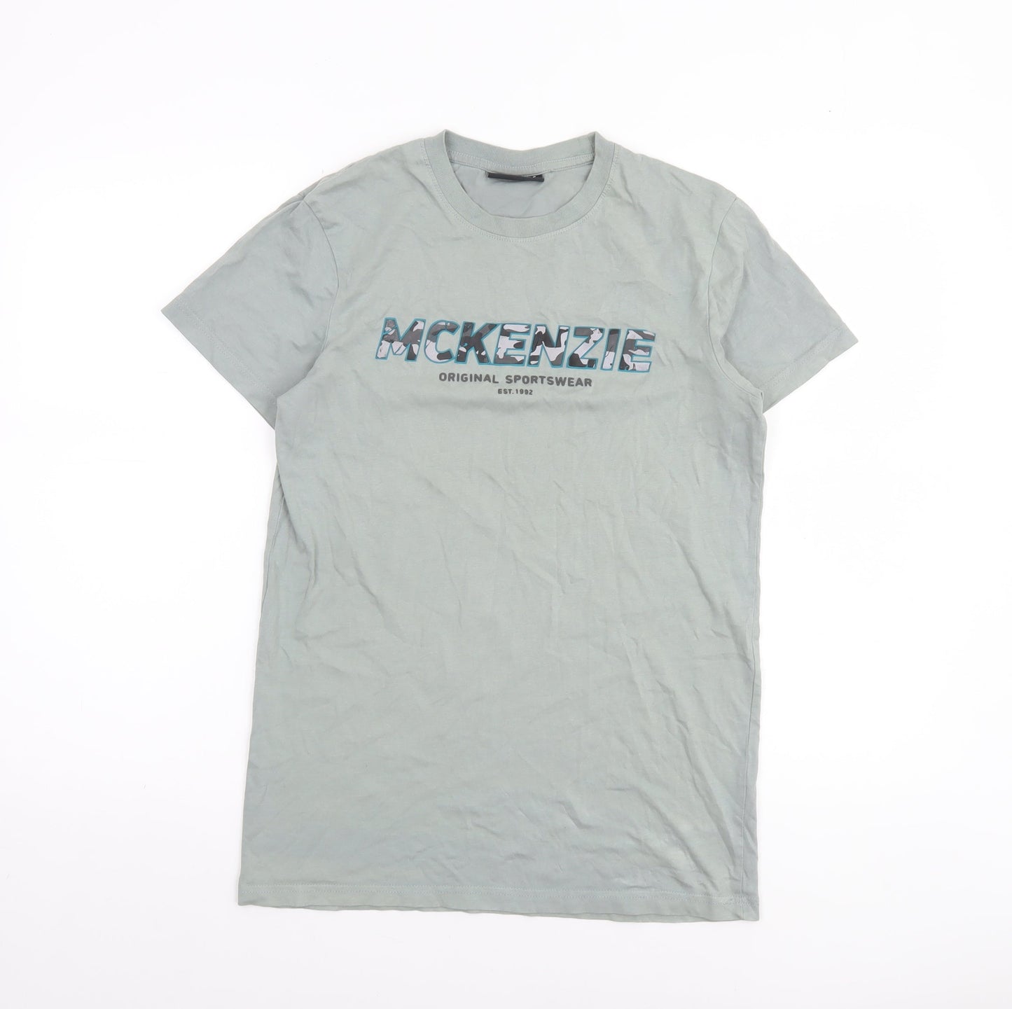 McKenzie Men's Grey XS Graphic Logo Sportswear T-Shirt