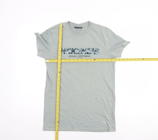 McKenzie Men's Grey XS Graphic Logo Sportswear T-Shirt