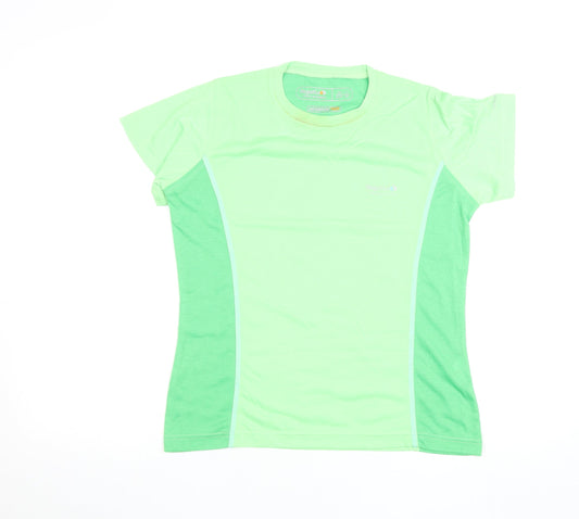 Womens UK Size 12 Regatta Green Cotton T-Shirt