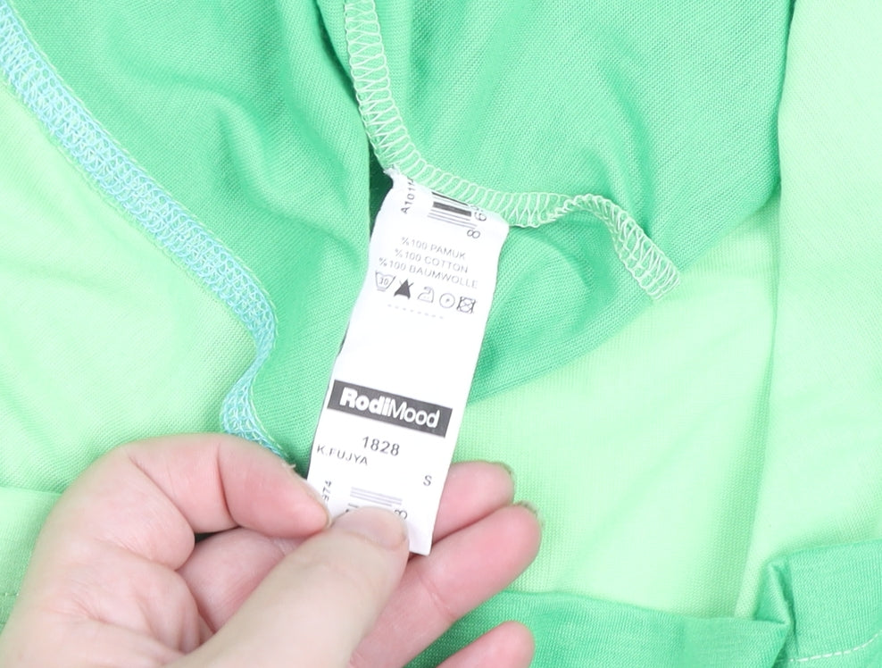 Womens UK Size 12 Regatta Green Cotton T-Shirt