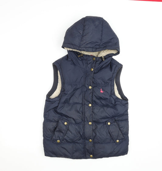 Womens UK Size 10 Regular Jack Wills Blue Polyamide Blend Waistcoat