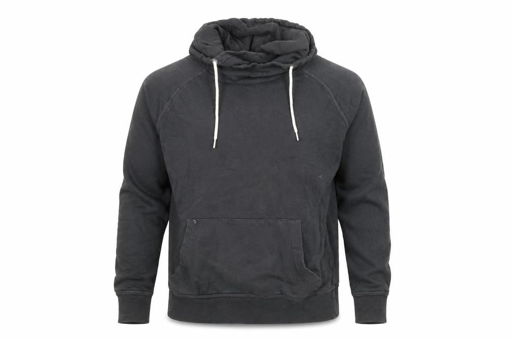 New Look Men Black Pullover Hoodie Size S Fleece Drawstring