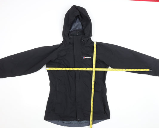 Berghaus Mens Black S Waterproof Hooded Rain Jacket AQ2 Outdoor Coat