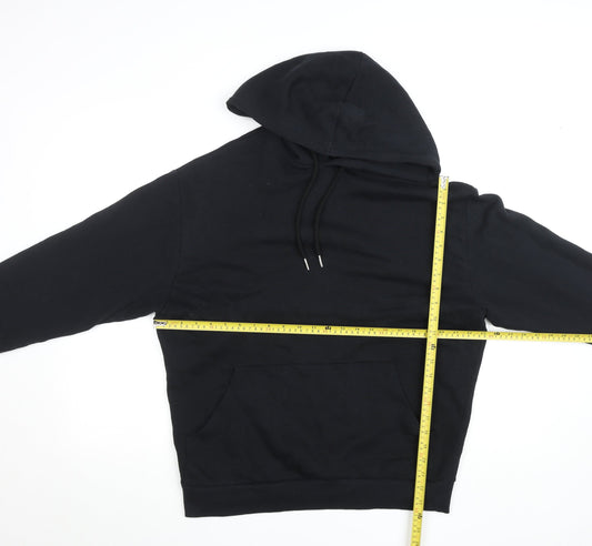ASOS DESIGN Men's Black Pullover Hoodie S Art Graphic Fleece