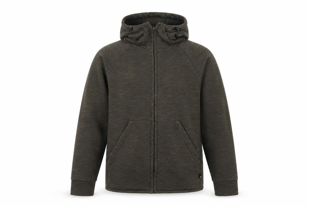 Blue Tech Men's Brown Full Zip Hoodie Size S