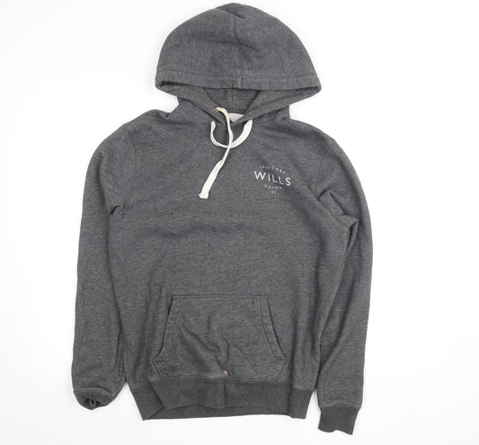Mens UK S Regular Jack Wills Grey Pullover Hoodie