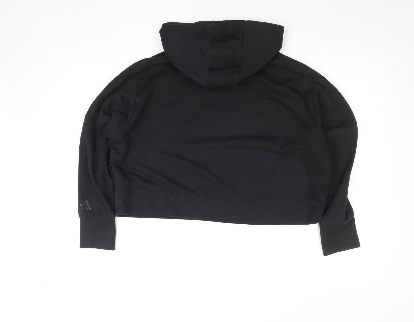 Womens UK L Relaxed adidas Black Pullover Hoodie