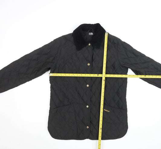 Barbour Women Black Quilted Country Jacket Size 12