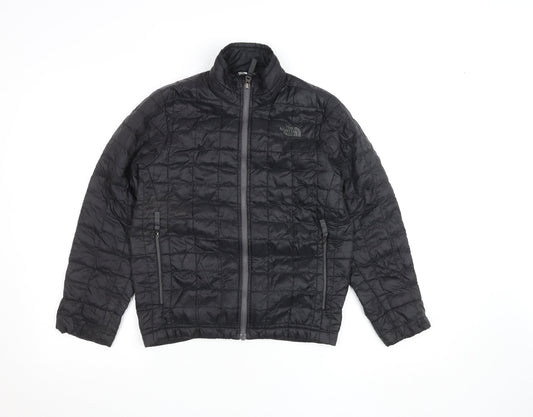 The North Face Boys Black Quilted Insulated Puffer Jacket Size M