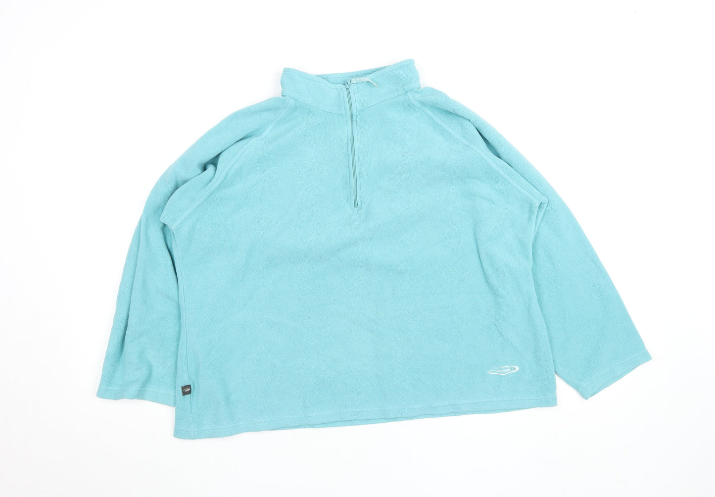 Mountainlife Women's Blue Fleece 1/2 Zip Jacket Size 16