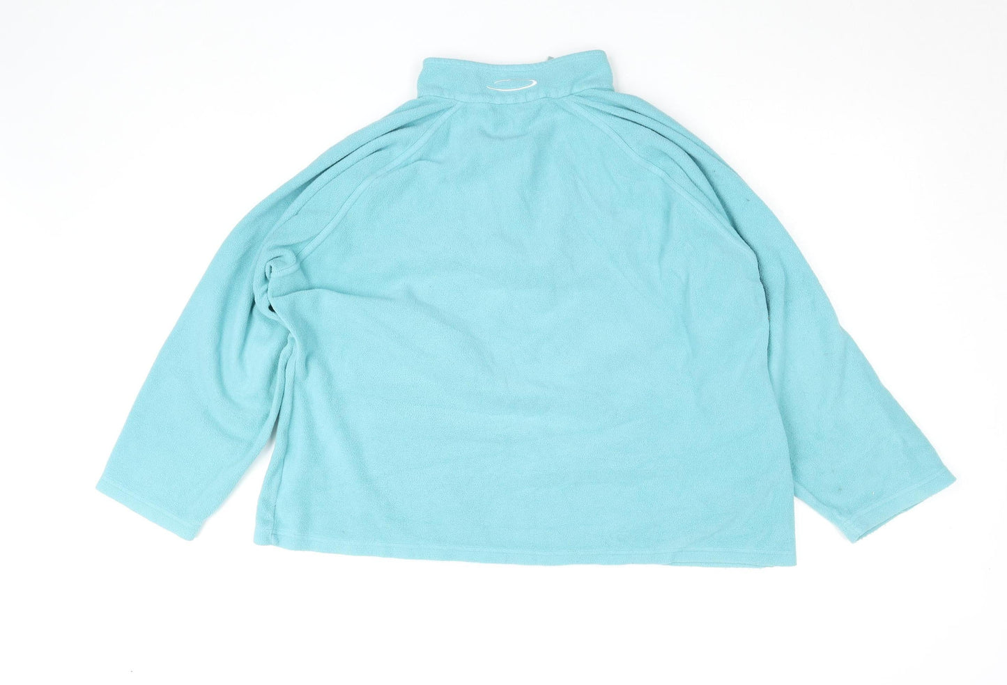 Mountainlife Women's Blue Fleece 1/2 Zip Jacket Size 16
