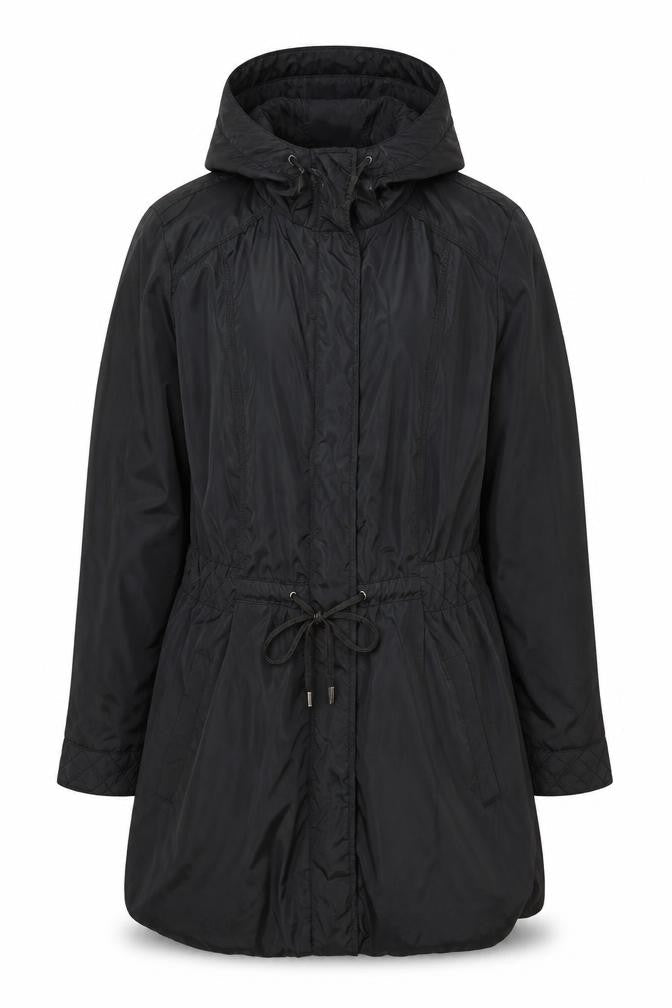 RJR.John Rocha Men's Black Hooded Parka Coat Size 38 Regular Fit