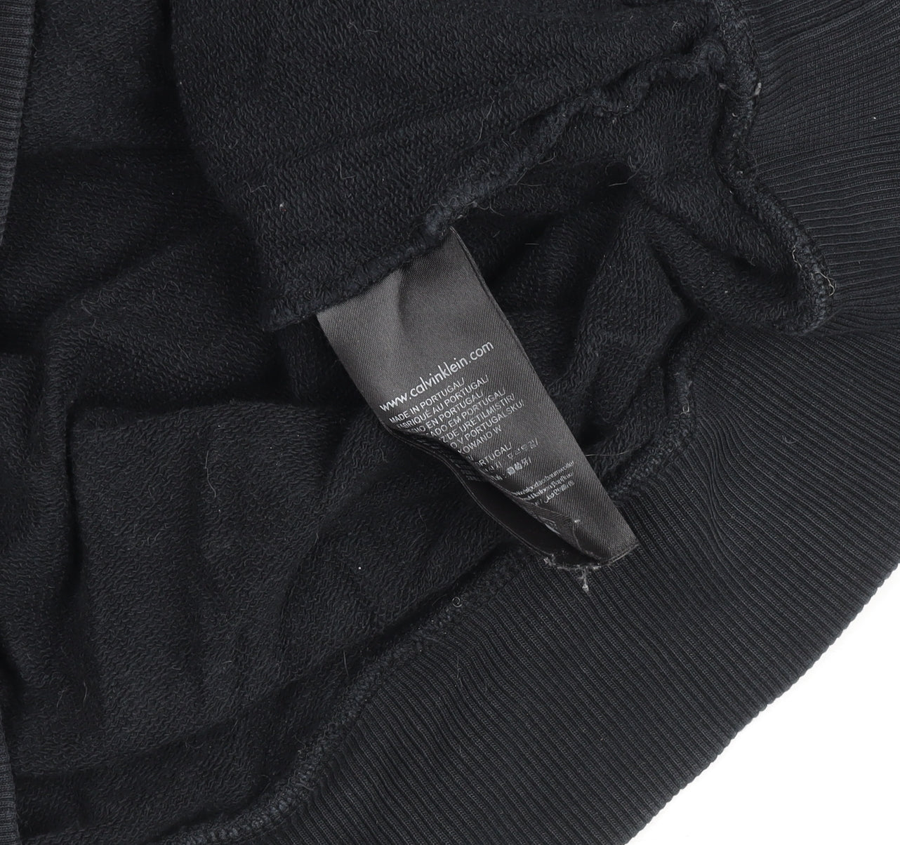 Mens UK M Regular Calvin Klein Black Pullover Sweatshirt
