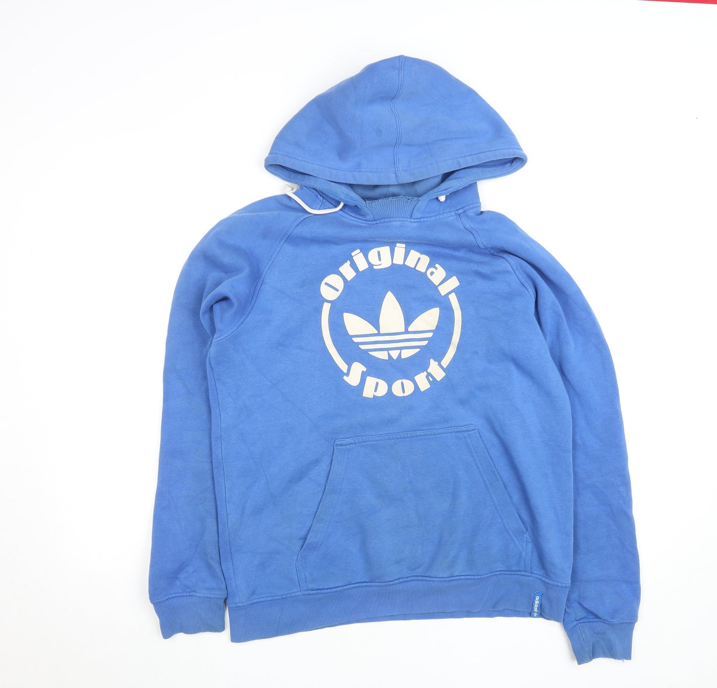 Adidas Men's Blue Hoodie Medium Pullover Original Sport Graphic
