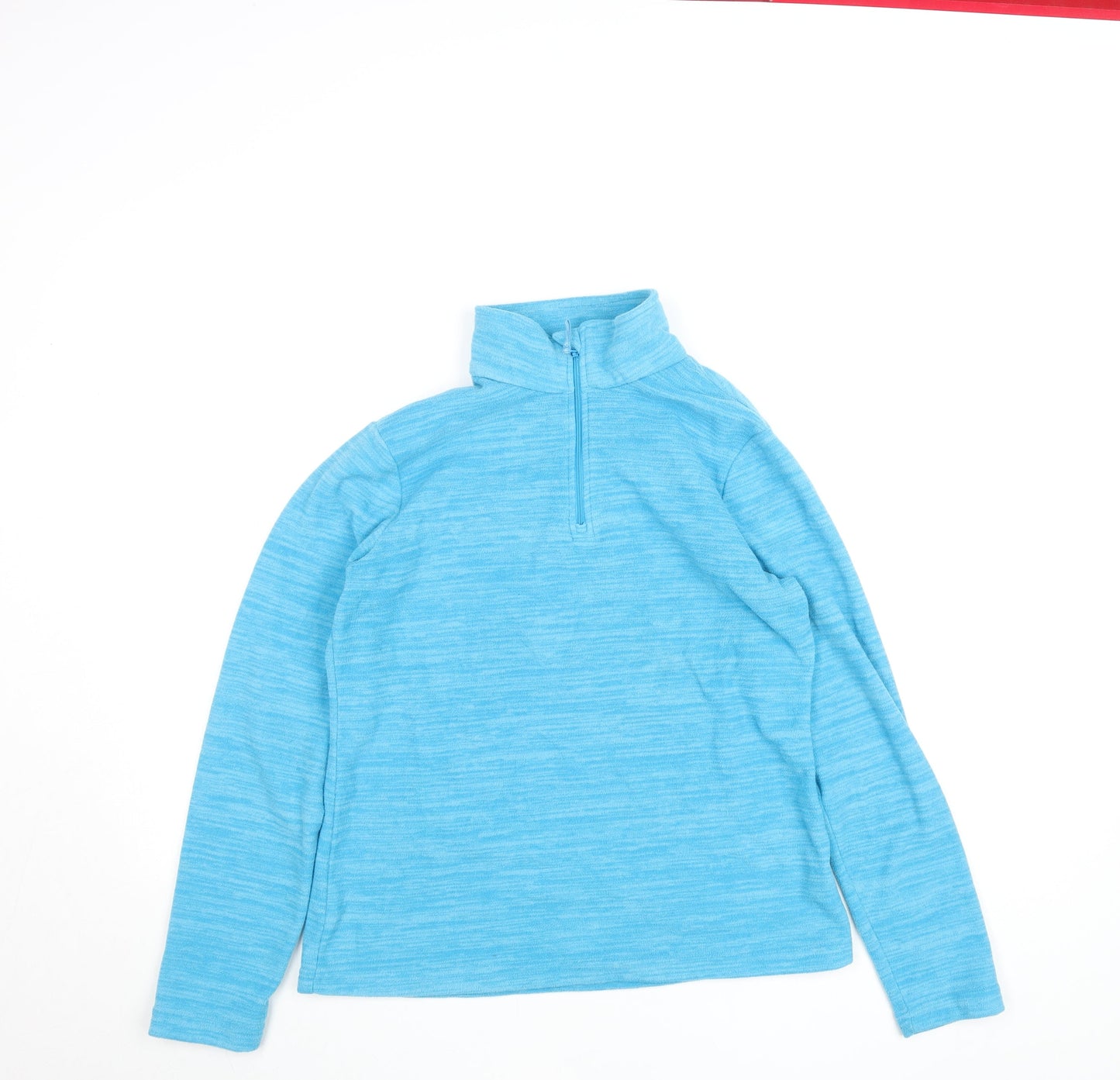 Mountain Warehouse Women Blue Fleece 1/4 Zip Active Jacket UK 12
