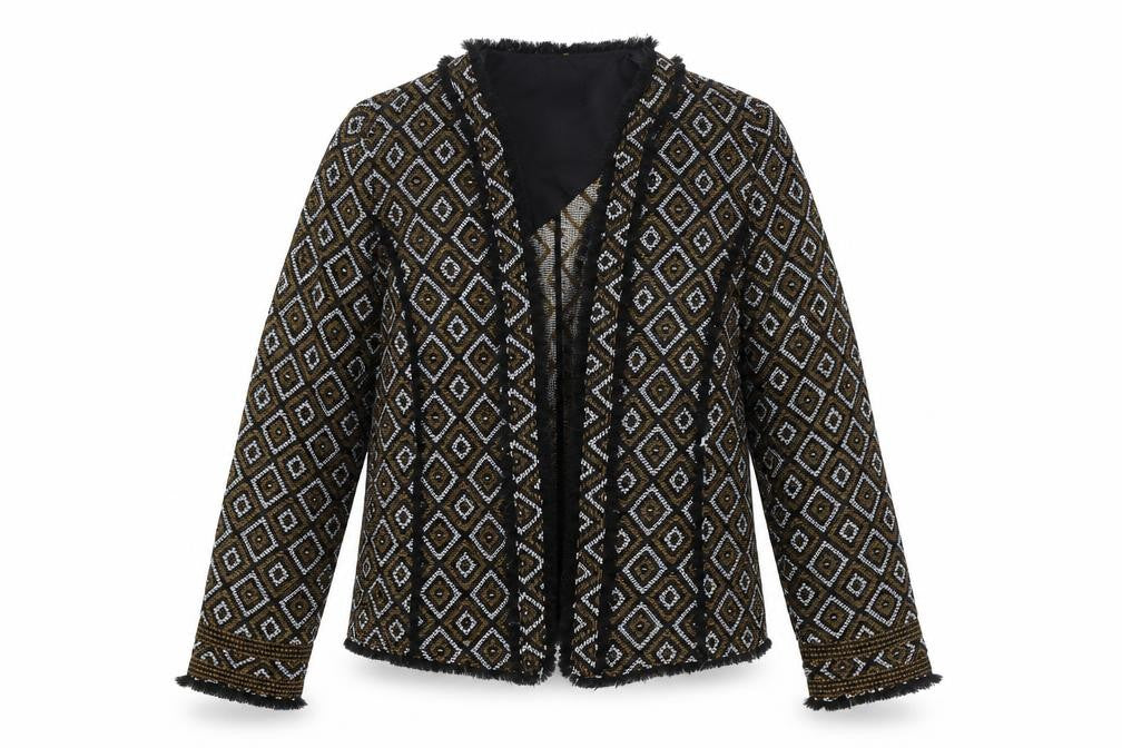 Marks & Spencer Women’s Multicoloured Geometric Blazer Size 10