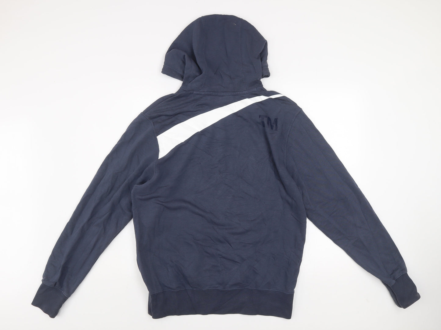 Nike Men's Blue Pullover Hoodie Size M Graphic Logo Sportswear