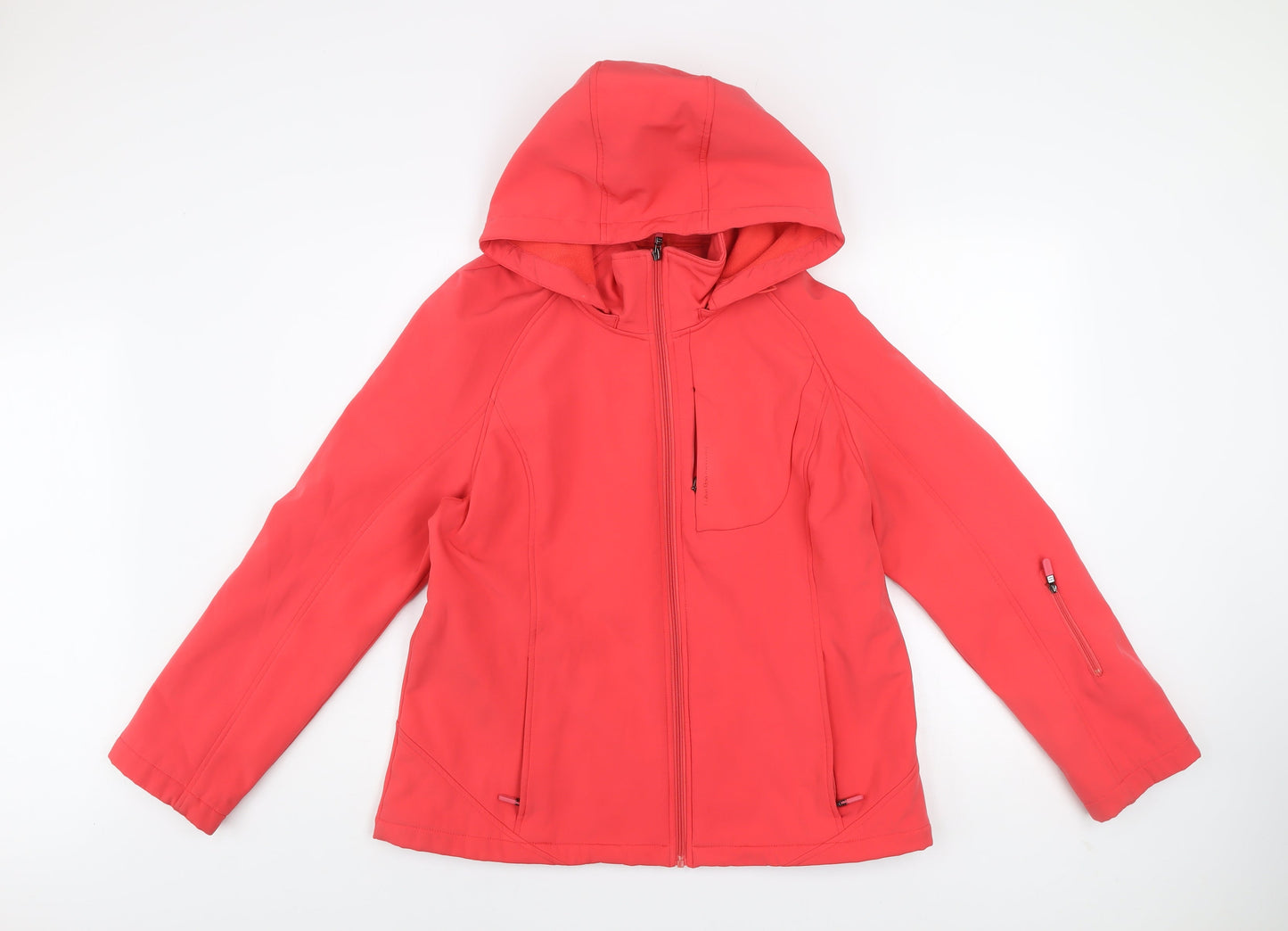 Womens UK Size L Regular Calvin Klein Red Polyester Blend Jacket