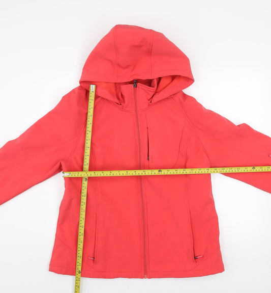 Womens UK Size L Regular Calvin Klein Red Polyester Blend Jacket
