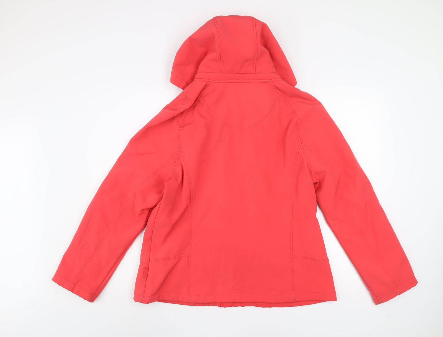 Womens UK Size L Regular Calvin Klein Red Polyester Blend Jacket