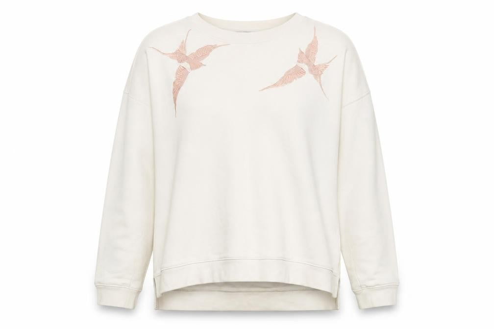 Womens UK S Regular AllSaints Beige Pullover Sweatshirt