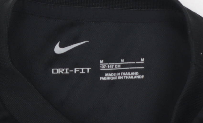 Nike Boys Black FC Barcelona Dri-FIT Football Training T-Shirt M