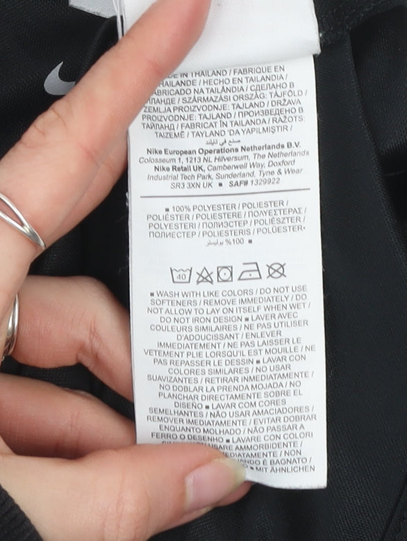 Nike Boys Black FC Barcelona Dri-FIT Football Training T-Shirt M