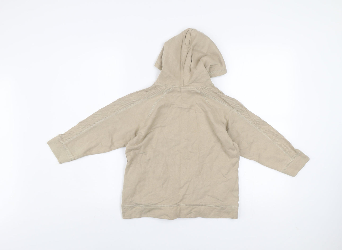 Next Boys Beige Hoodie 5 Years Pullover Embroidered Skateboard Graphic