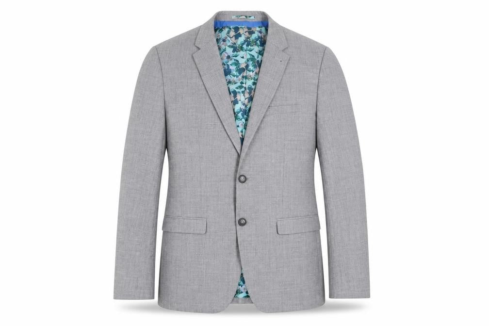 Front view of Taylor & Wright Men's Grey Slim Fit Blazer Jacket 40R