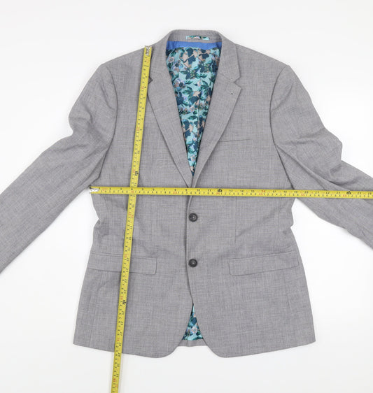 Taylor & Wright Men's Grey Slim Fit Blazer Jacket 40R