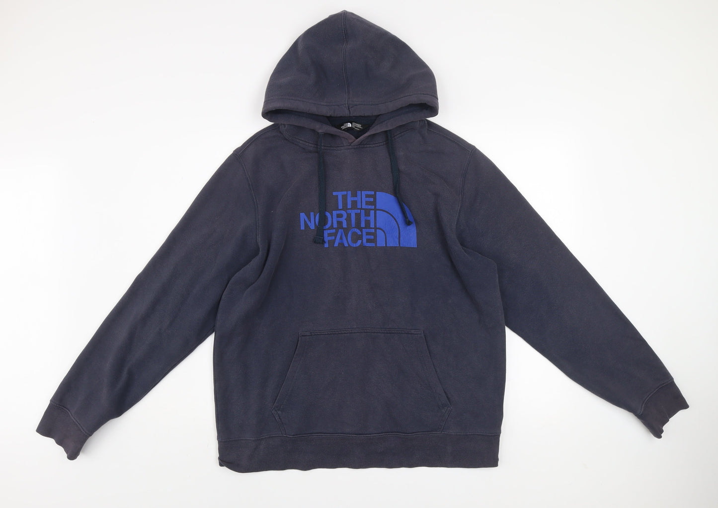 The North Face Men's Blue Pullover Hoodie M Regular Fit Fleece Sweatshirt