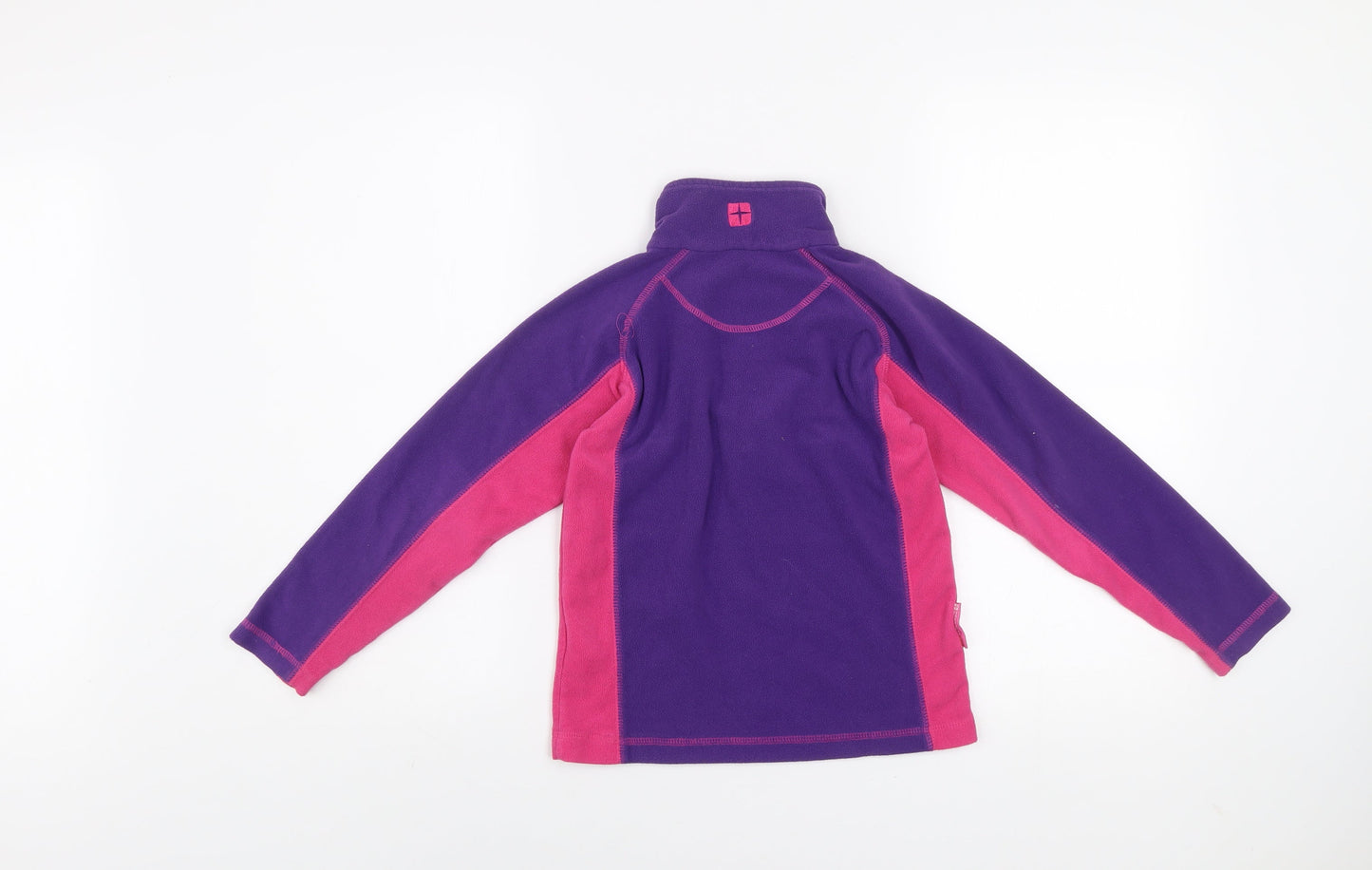 Mountain Warehouse Girls Purple Pink Fleece Pullover Sweatshirt 7-8 Years