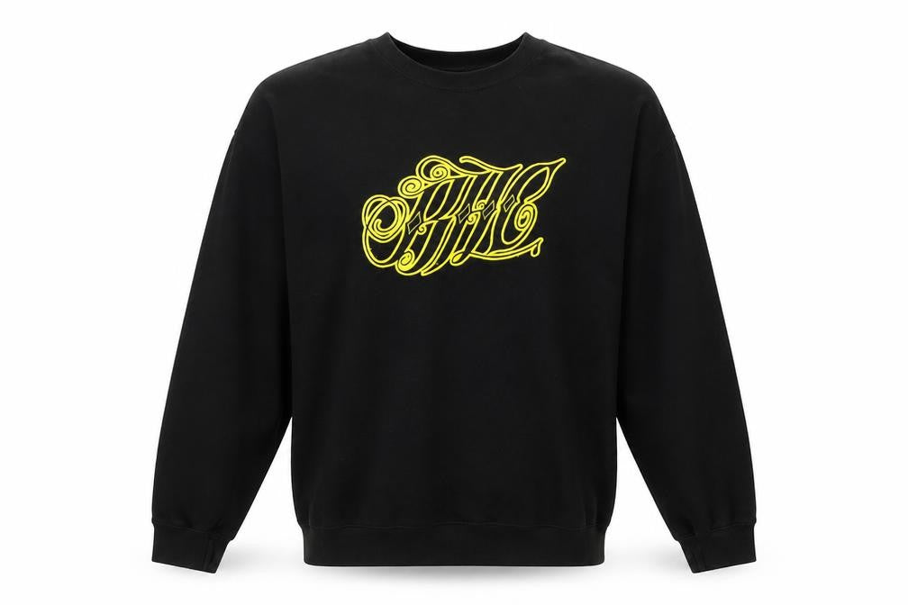 BHC Men's Black Pullover Sweatshirt L Graphic Logo Cotton Blend