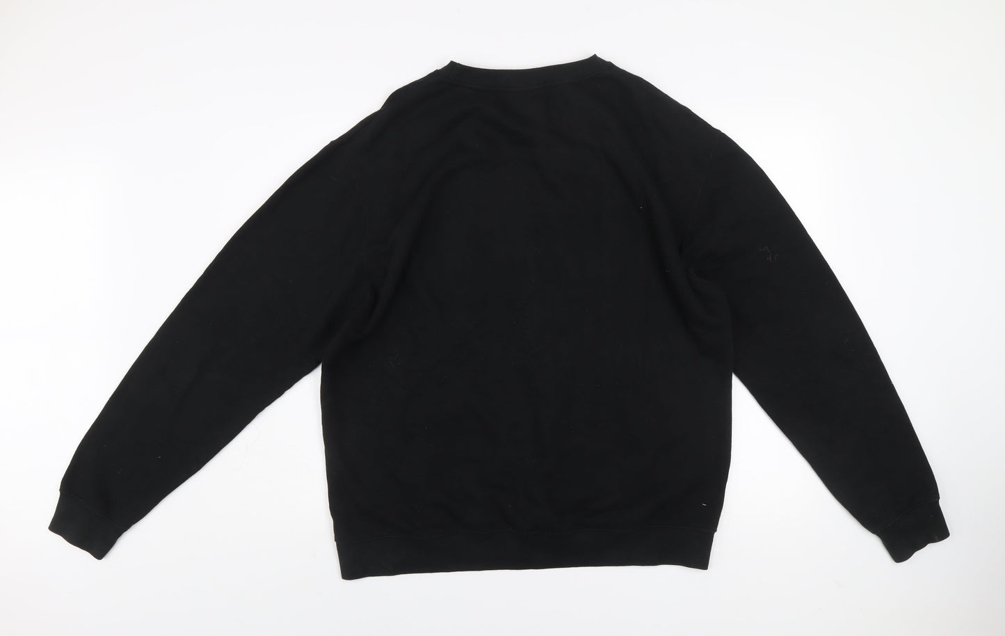 BHC Men's Black Pullover Sweatshirt L Graphic Logo Cotton Blend