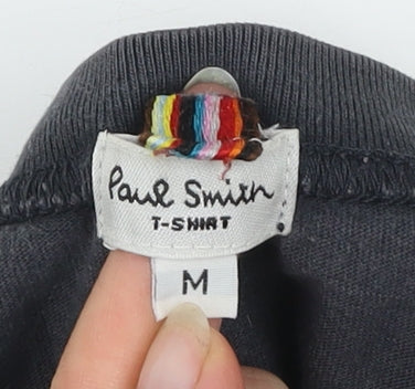 Mens UK Size M Paul Smith Black  Cotton T-Shirt