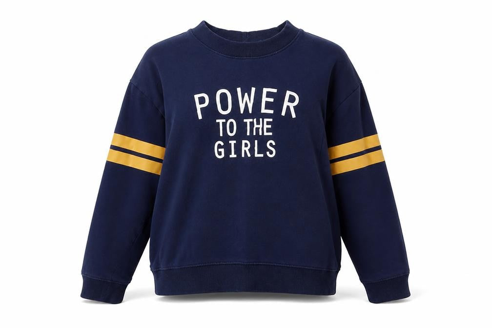 H&M Divided Women's Navy Blue Cotton Pullover Sweatshirt Size L