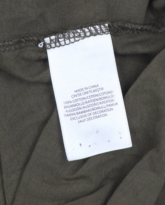 Ralph Lauren Men's Green Long Sleeve Slim Fit Cotton Top Size L