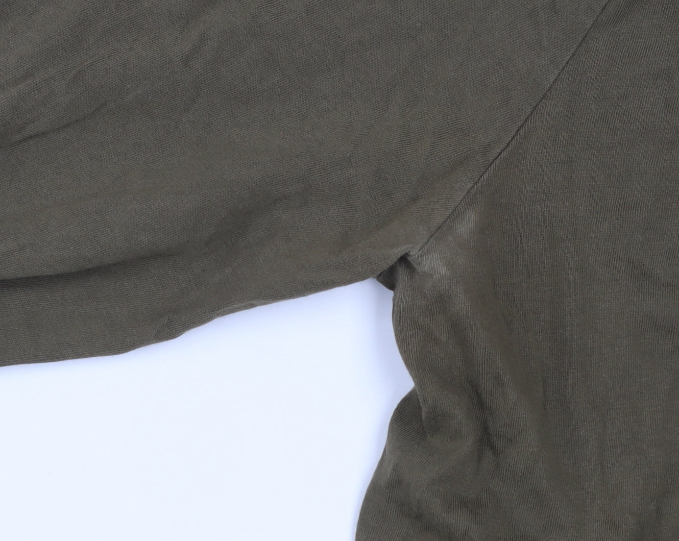 Ralph Lauren Men's Green Long Sleeve Slim Fit Cotton Top Size L